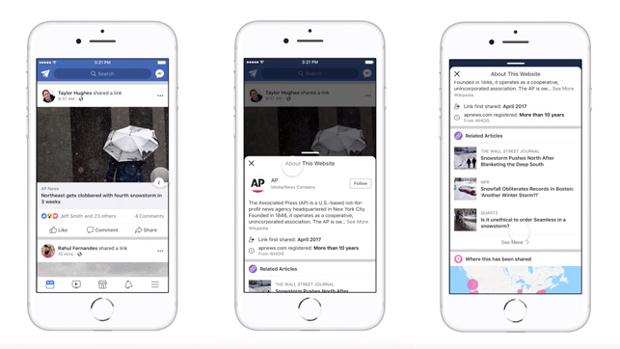 Contexto, el nuevo botón de Facebook para mostrar información extra sobre las publicaciones