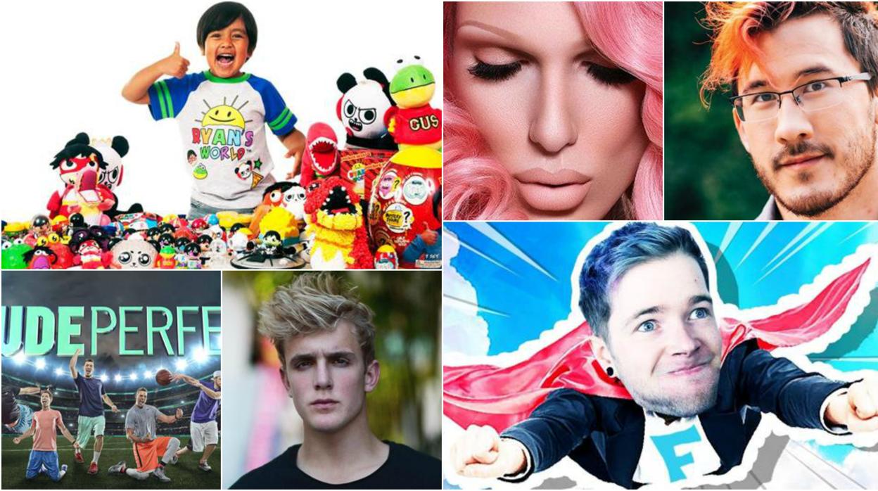 Estos son los youtubers más ricos de 2018