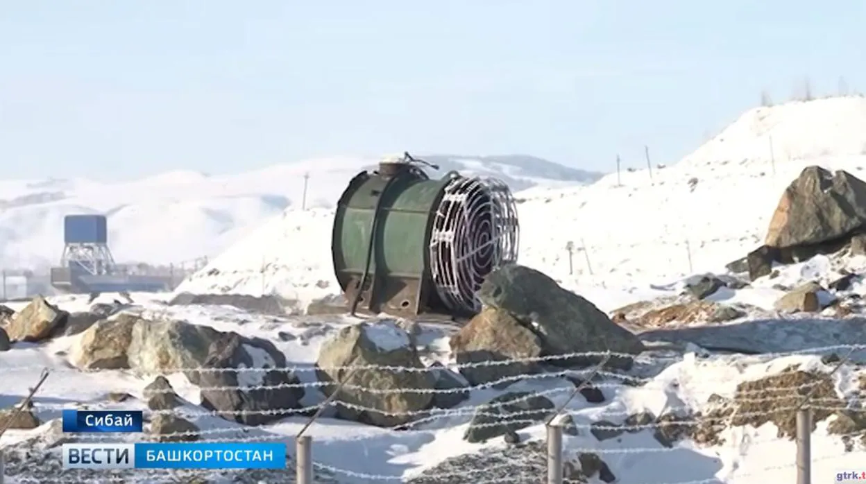 Ventiladores gigantes en la ciudad rusa de Sibay para luchar contra la contaminación