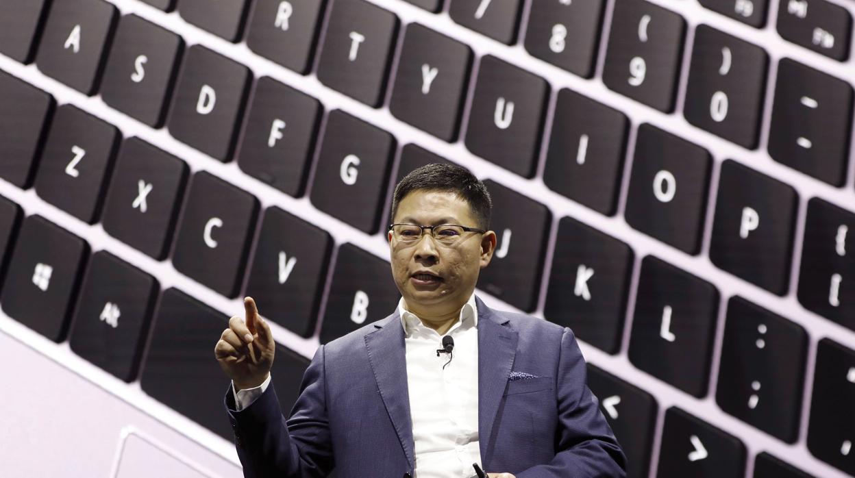 Richard Yu, responsable de la división de consumo de Huawei, durante una presentación