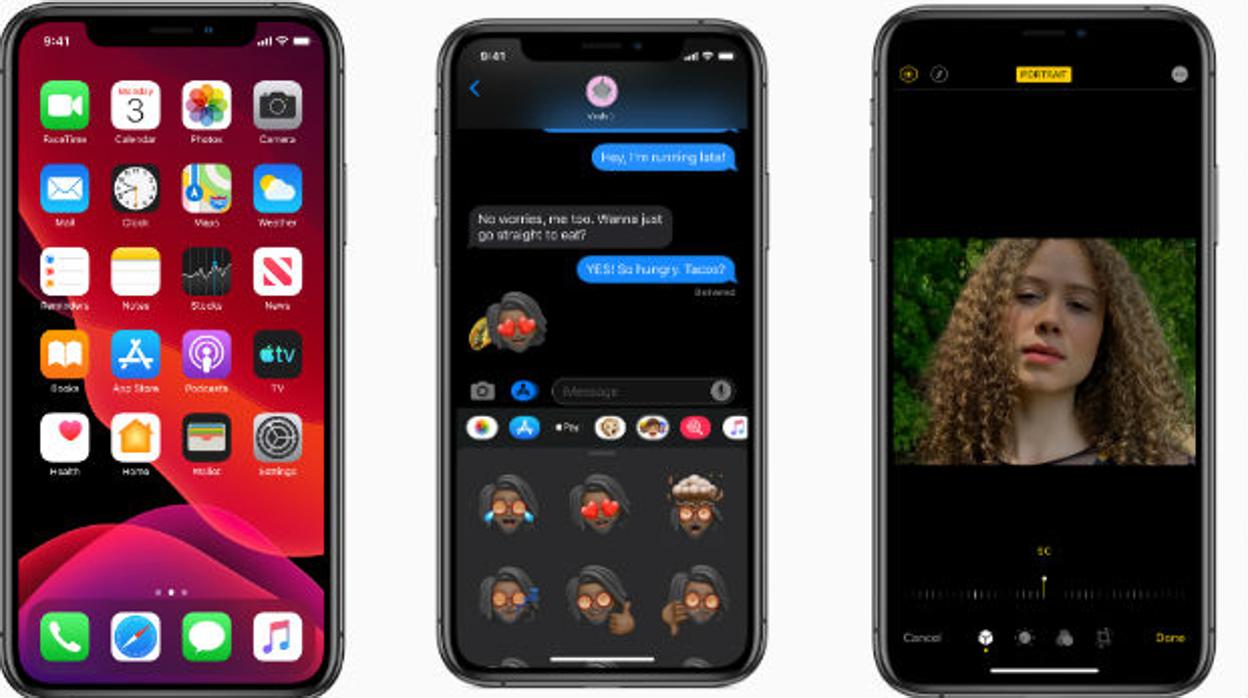 iOS 13 en iPhone