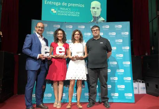 José Manuel Vera, Ana I. Martínez y Laura G. de Rivera, los premiados