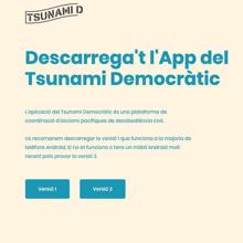 Cómo funciona la misteriosa aplicación del Tsunami Democratic