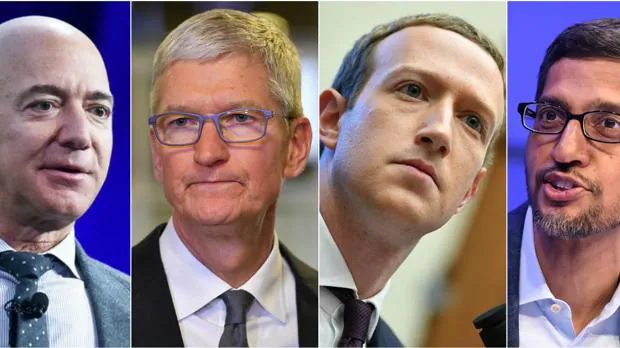 Cómo se defenderán los jefes de Amazon, Google, Apple y Facebook de las acusaciones de monopolio