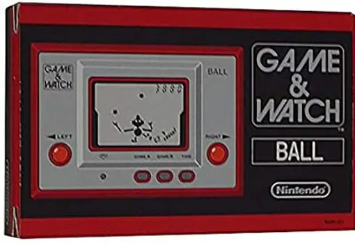 Imagen de una vieja Game & Watch con el juego «Ball»