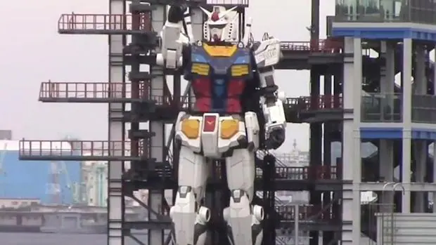 Así es el robot Gundam de 20 metros capaz de mover la cabeza y caminar