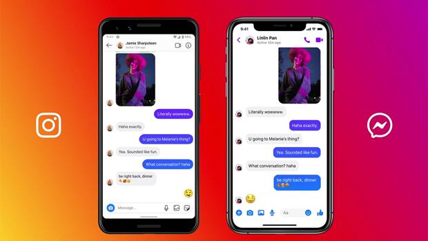 Facebook cambia el color del logo de Messenger con motivo de su integración con Instagram