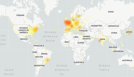 Así ha sido la caída de Google según DownDetector