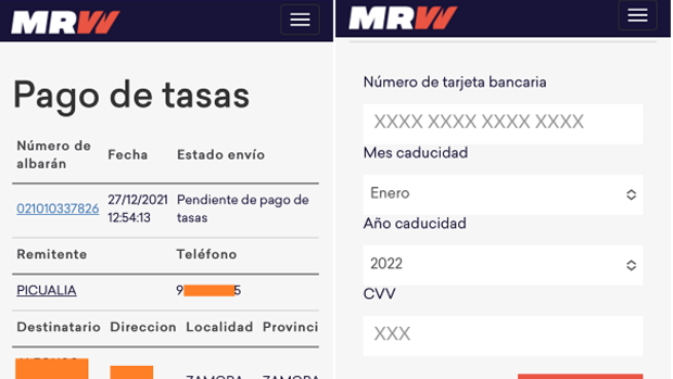 Cuidado: si recibes este SMS de MRW están intentando robarte el dinero