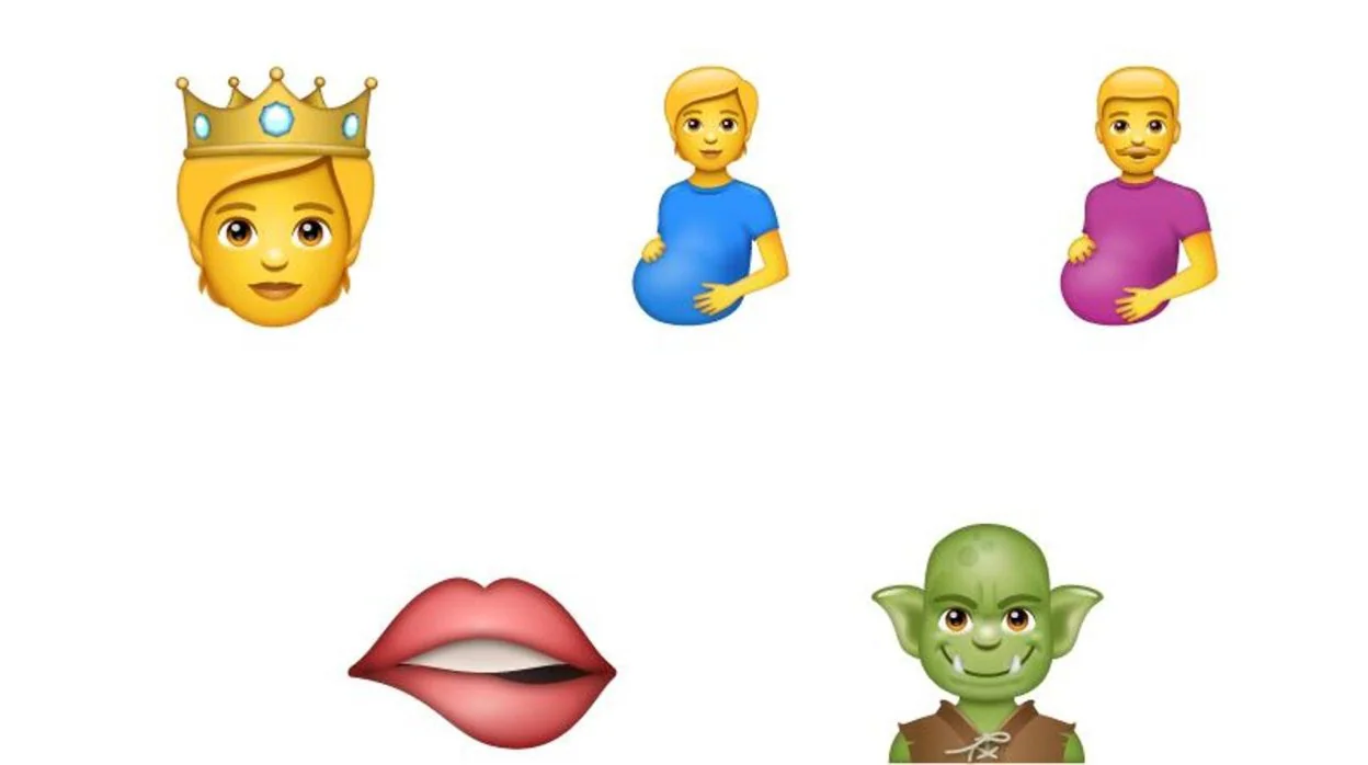 Algunos de los nuevos emojis que estrena WhatsApp.