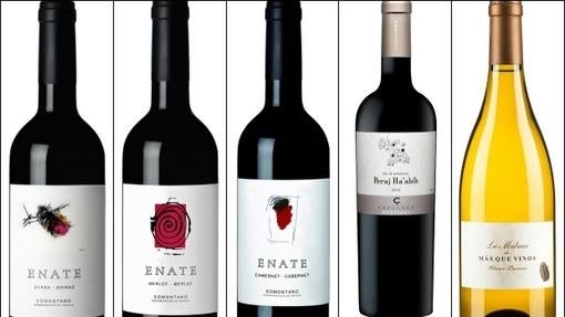 Enate Syrah-Syrah, Enate Merlot-Merlot, Enate Cabernet-Cabernet, Peraj Ha'Abib y La Malvar