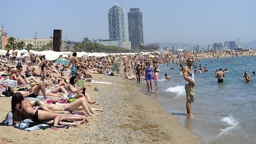 La Barceloneta, en verano