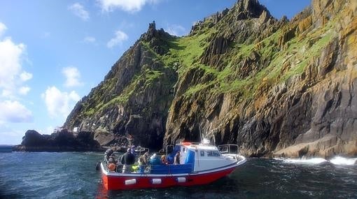 A Skellig solo se puede llegar en barco