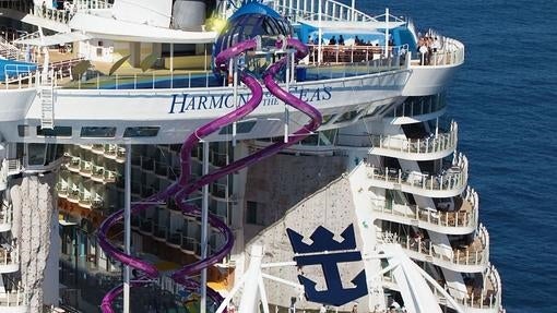 El nuevo tobogán del Harmony of the seas