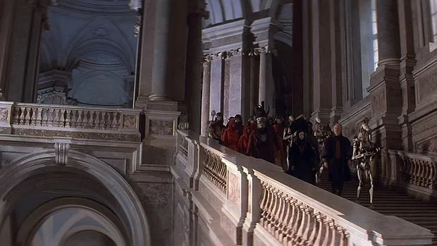 Interior del Palacio Real de Caserta donde se rodó Star Wars episodio 1