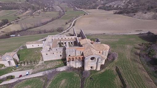 Vista aérea del monasterio de Monsalud