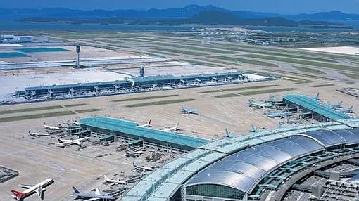 Aeropuerto de Incheon, en Seúl, Corea del Sur
