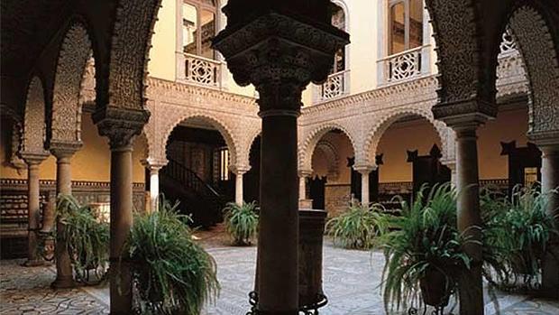 Patio central del Museo Palacio de la Condesa de Lebrija. Fuente: palaciodelebrija.com