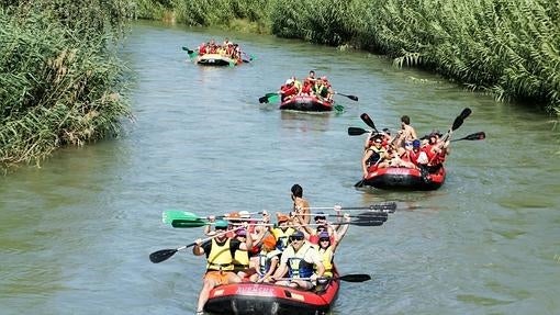 Rafting en el río Segura