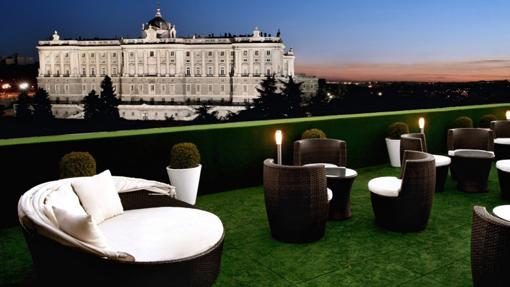 Terraza con vistas al Palacio Real