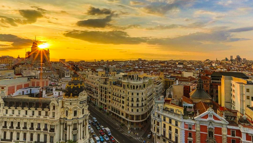 Atardecer desde la terraza del Círculo de Bellas Artes