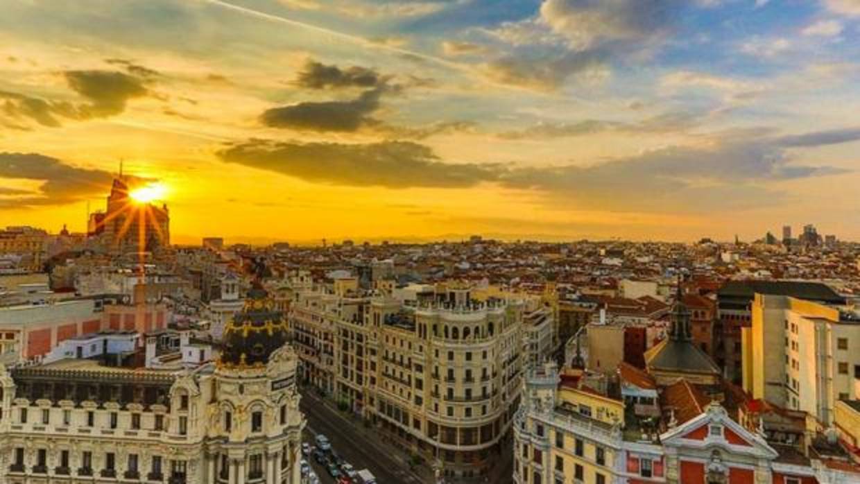 Atardecer desde la terraza del Círculo de Bellas Artes