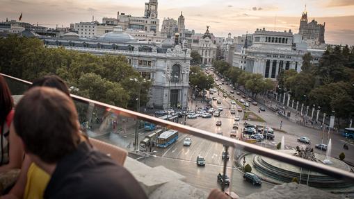 Vista desde la terraza del Palacio de Cibeles