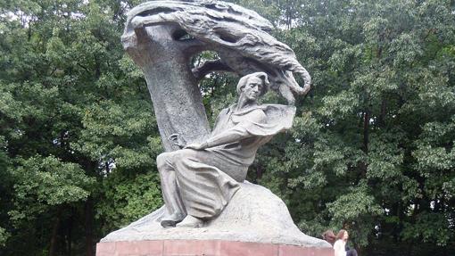 Monumento a Federico Chopin, situado en el parque Lazienki