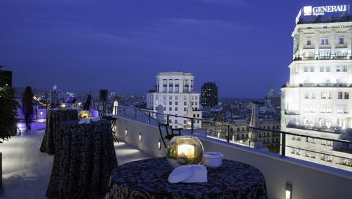 Terraza del hotel Avenida Palace