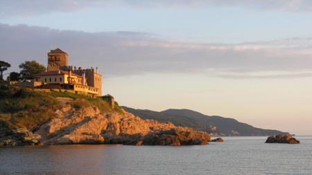 Atardecer en uno de los monasterios del monte Athos