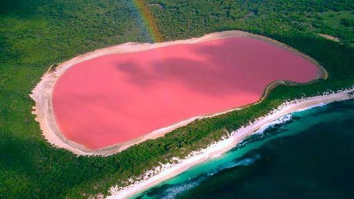 Lago Hillier desde el aire