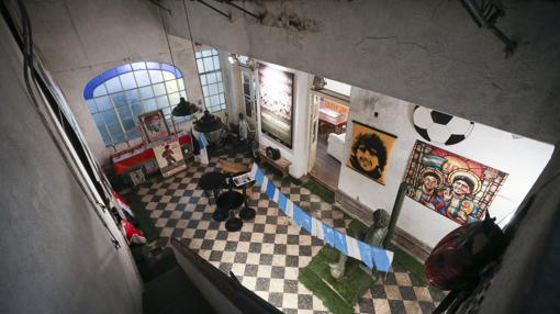 La casa en la que vivió Maradona en Buenos Aires, convertida hoy en museo
