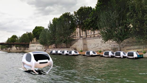 Así es el vehículo futurista que navegará por el Sena