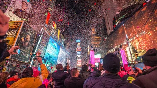 Times Square, el lugar donde los neoyorquinos celebran el fin de año