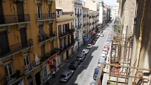 Calle Buenos Aires, en el barrio de Ruzafa,Valencia