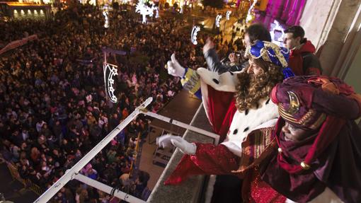 Cabalgata de los Reyes Magos, en Santander, en la edición de 2011