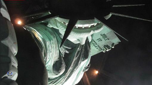 Vista de la Estatua de la Libertad desde la antorcha