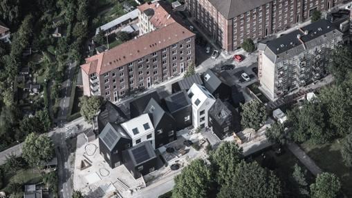 Un nuevo experimento de guardería, construida como una pequeña aldea, en Frederiksberg, Dinamarca