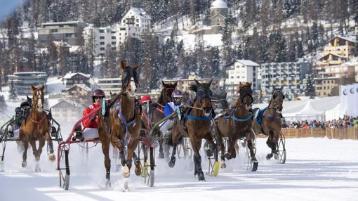 Otra de las variantes de las carreras sobre hielo de St. Mortiz