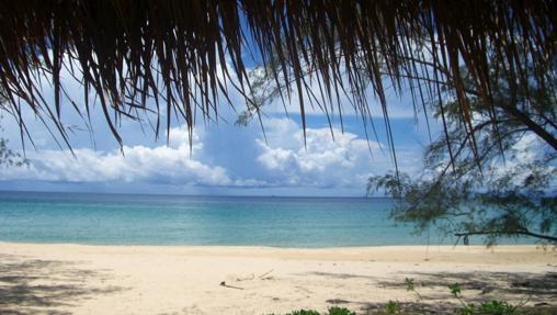 Lazy Beach, vista desde uno de los bungalós de la playa