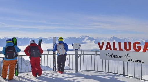 Vista desde la plataforma de Valluga