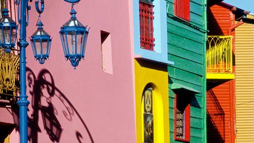 Casas de colores en Caminito, La Boca