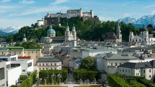 Cualquier perfespectiva de Salzburgo muestra esta ciudad como una obra de arte