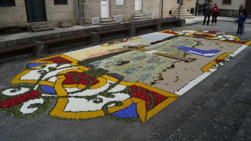 Calle alfombrada en Redondela, Pontevedra