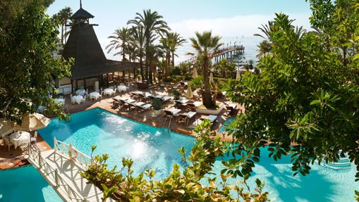 Piscina exterior en el Marbella Club