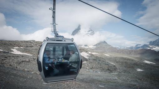 Comida en el teléferico, en Zermatt