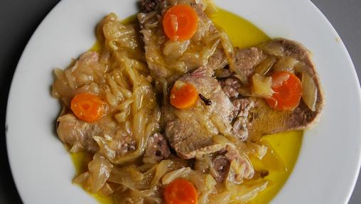 Escabeche de lengua de ternera, en Ponzano