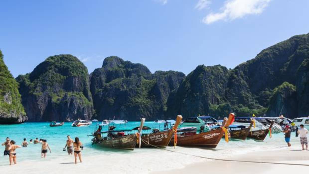 Playa de Maya Bay en Tailandia