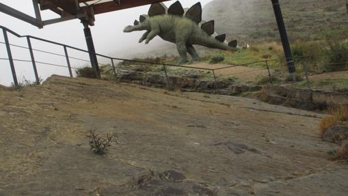 Huellas de dinosaurio en Munilla, La Rioja