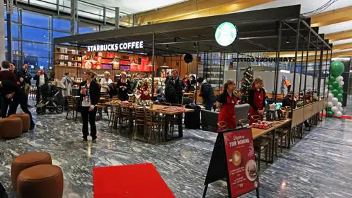 Nuevo Starbucks en la terminal del Aeropuerto de Oslo
